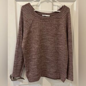 Prana Heathered Brown Sweater‎ Sweatshirt Top